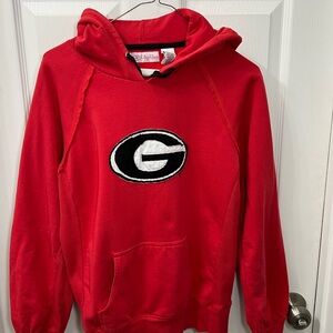 Red UGA Hoodie With Cute Accents Size Medium